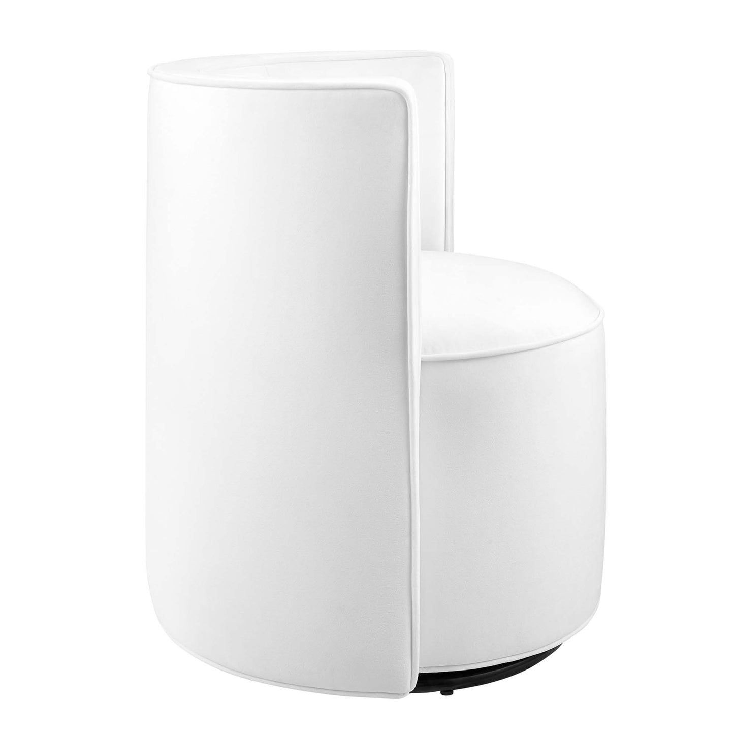 Della Performance Velvet Fabric Swivel Chair by Modway EEI-6222-WHI