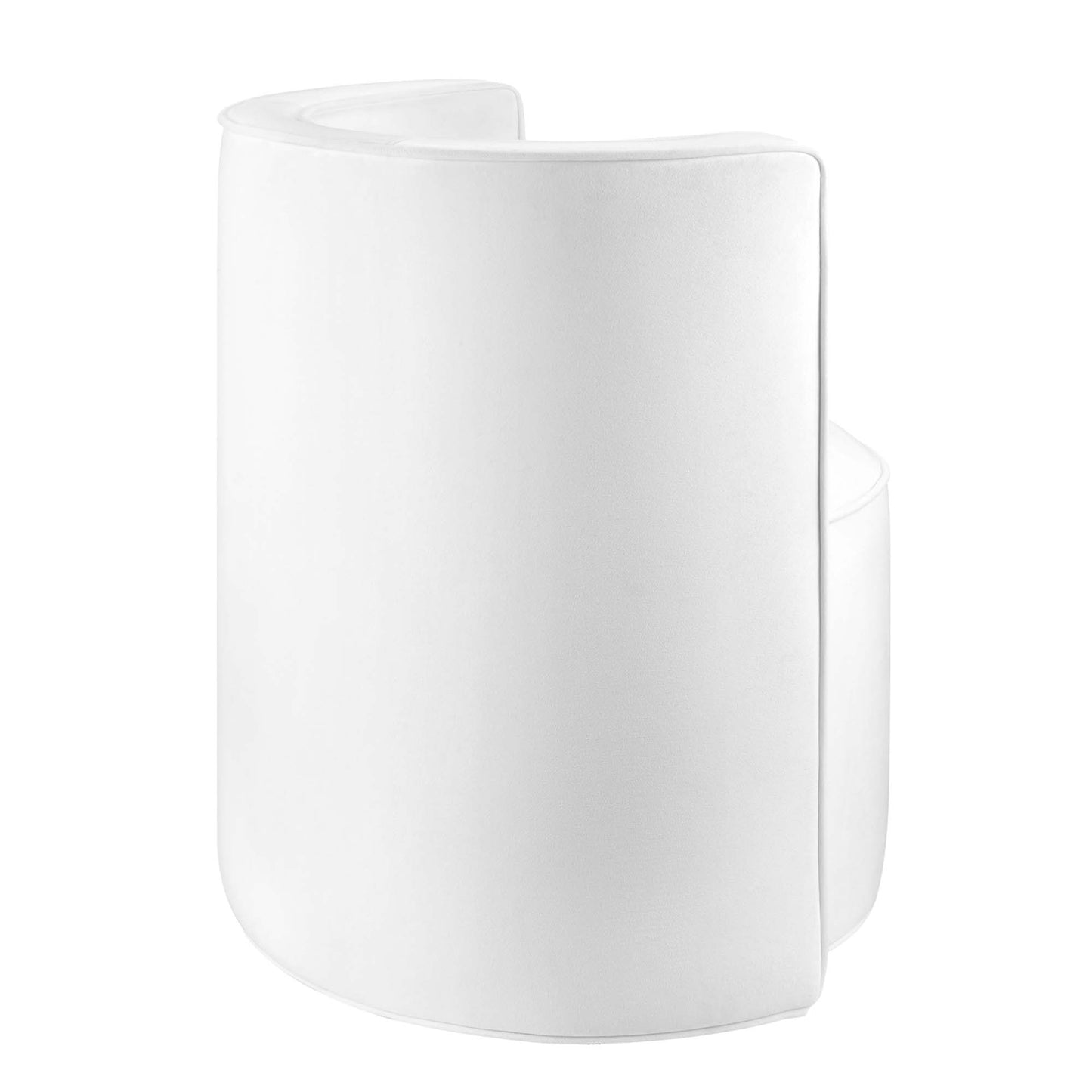 Della Performance Velvet Fabric Swivel Chair by Modway EEI-6222-WHI
