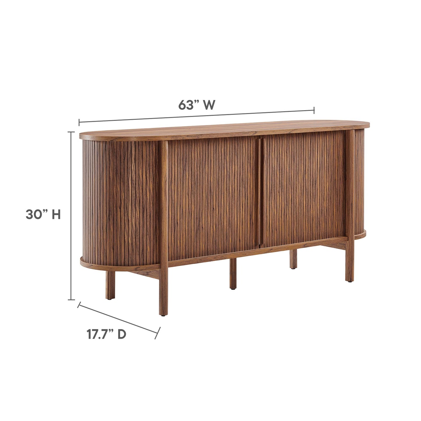 Cadence 63" Curved Sideboard by Modway EEI-6309-WAL