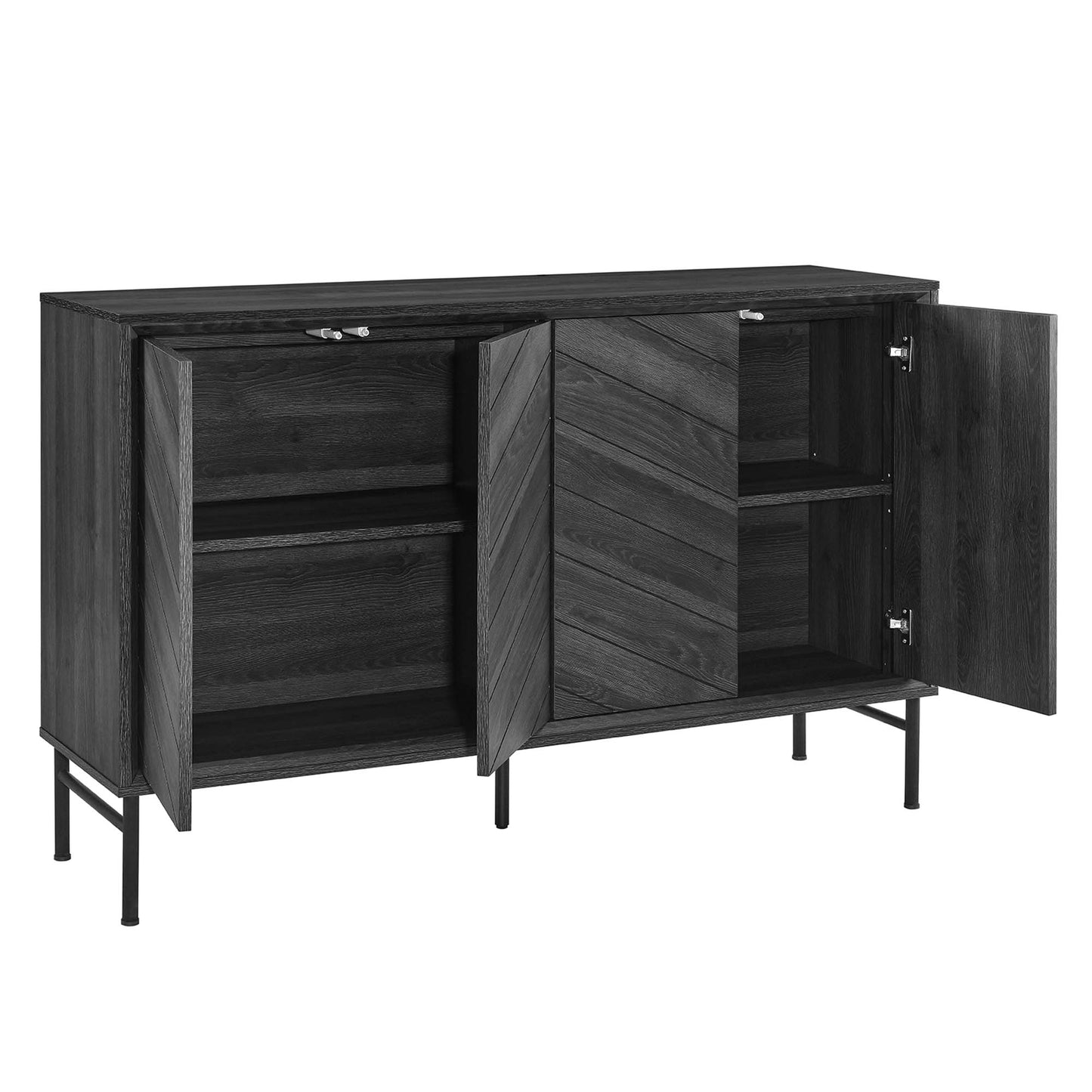 Harper Chevron Sideboard by Modway EEI-6336-BLK