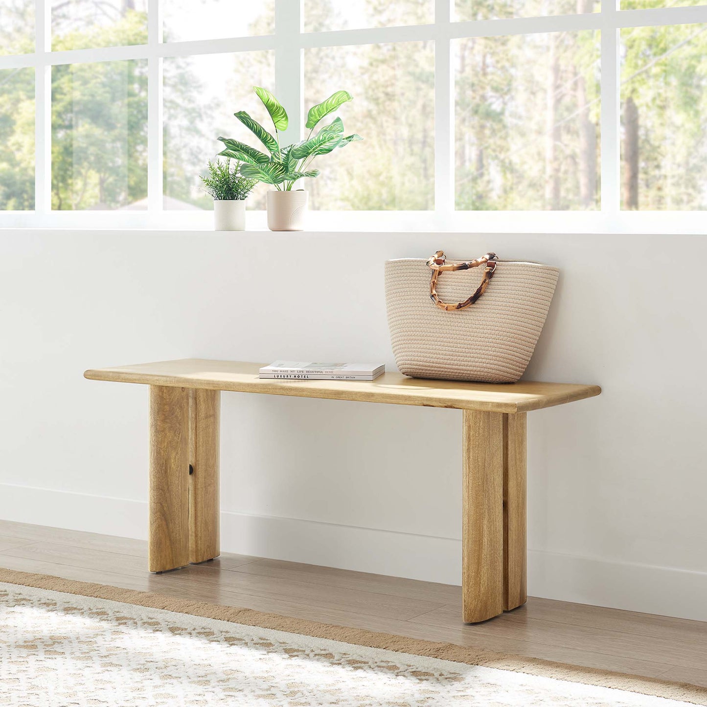 Amistad 46" Wood Bench by Modway EEI-6343-OAK