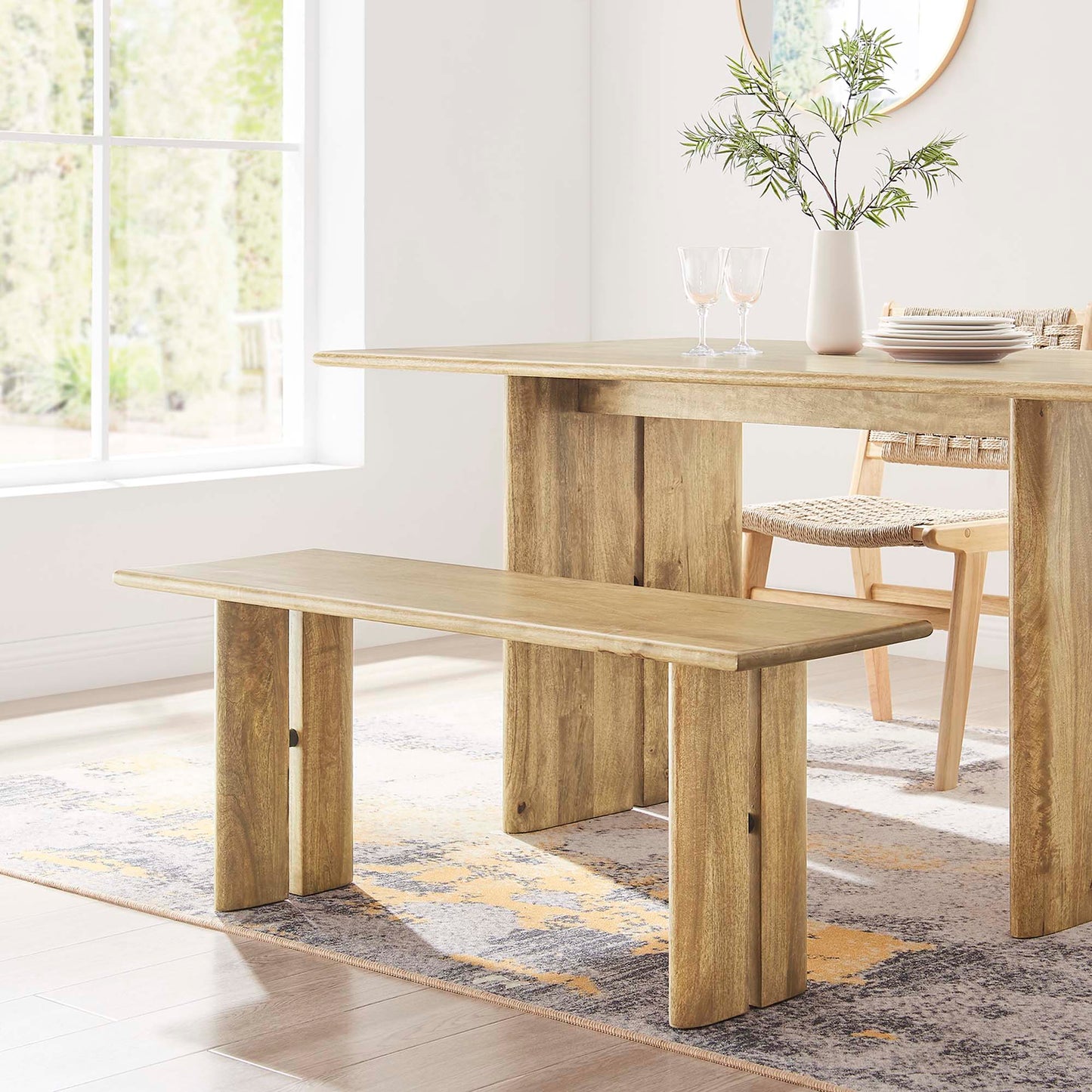 Amistad 46" Wood Bench by Modway EEI-6343-OAK