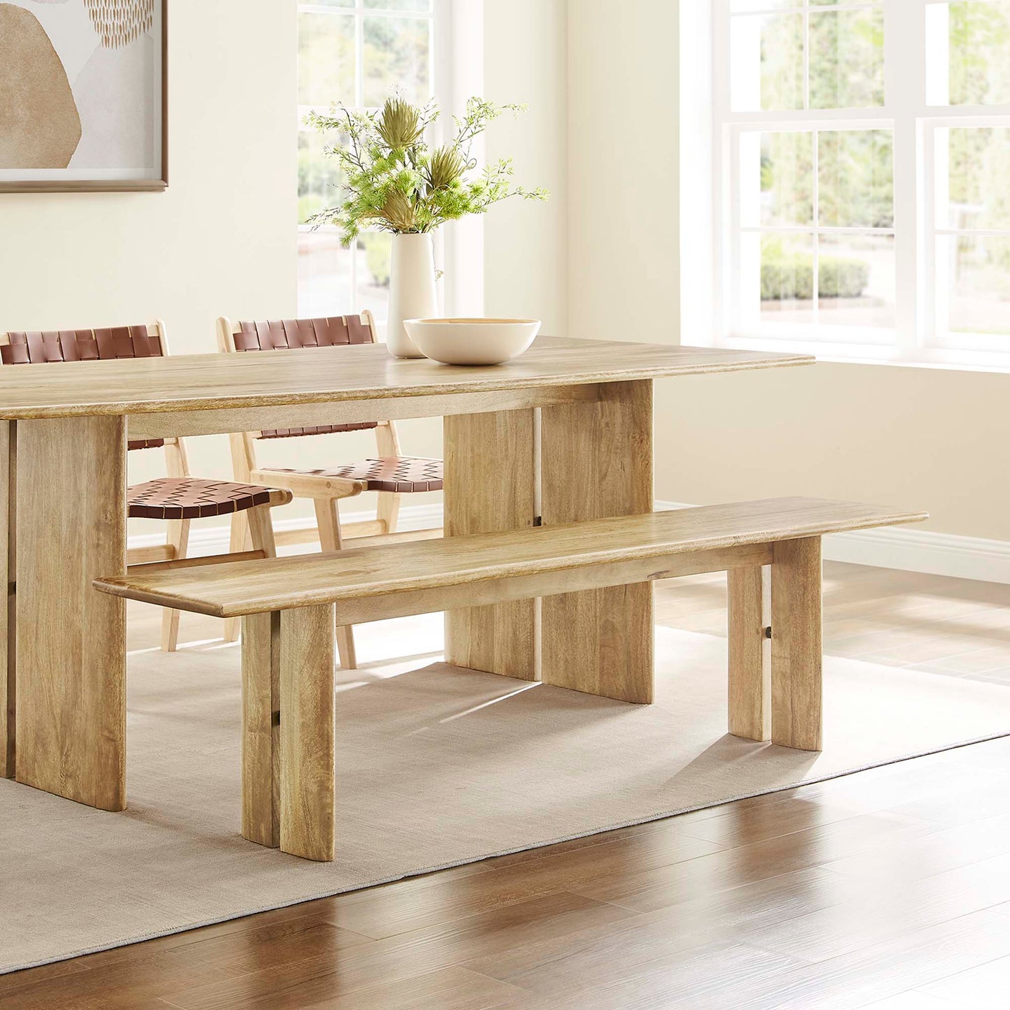 Amistad 72" Wood Bench by Modway