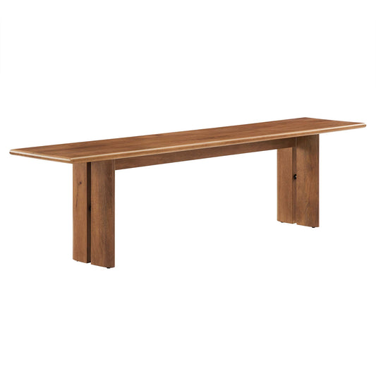 Amistad 72" Wood Bench by Modway EEI-6345-WAL