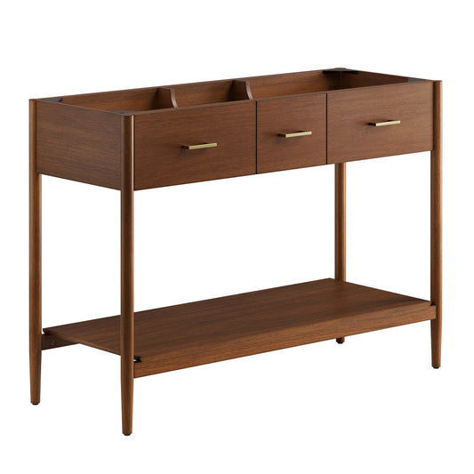 Zaire 48” Double Sink Compatible Bathroom Vanity Cabinet (Sink Basin Not Included) by Modway EEI-6356-WAL