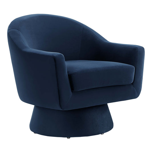 Astral Performance Velvet Fabric and Wood Swivel Chair by Modway EEI-6360-MID