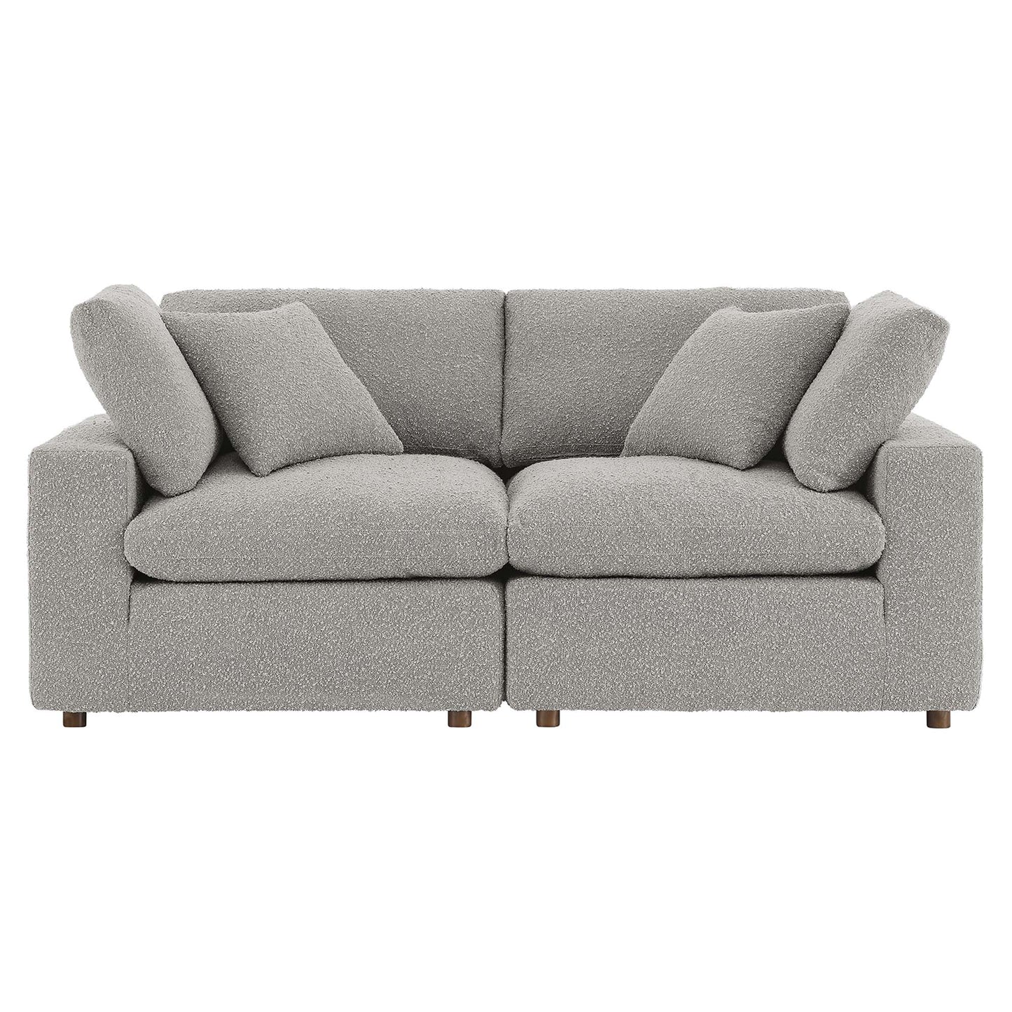 Commix Down Filled Overstuffed Boucle Fabric Loveseat by Modway