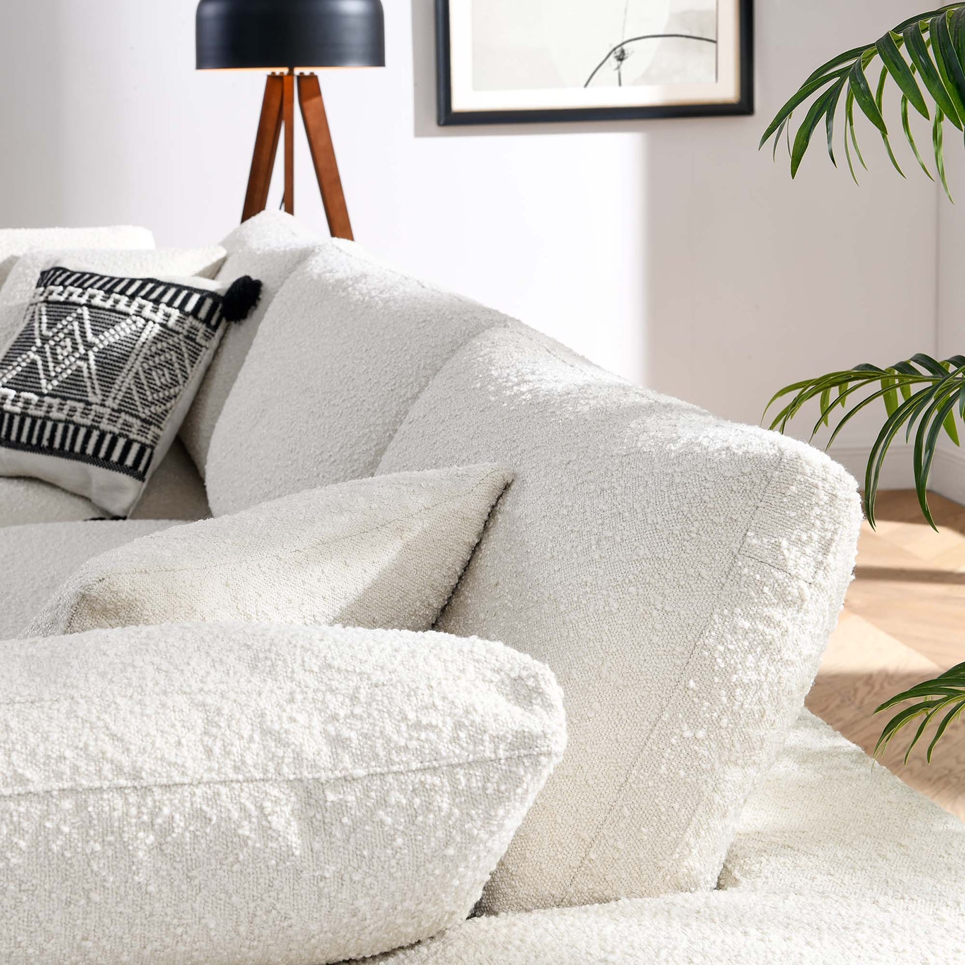 Commix Down Filled Overstuffed Boucle Fabric 3-Seater Sofa by Modway
