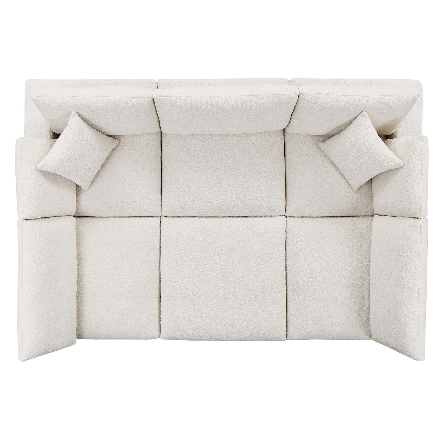 Commix 6-Piece Down Filled Overstuffed Boucle Fabric Sectional Sofa by Modway
