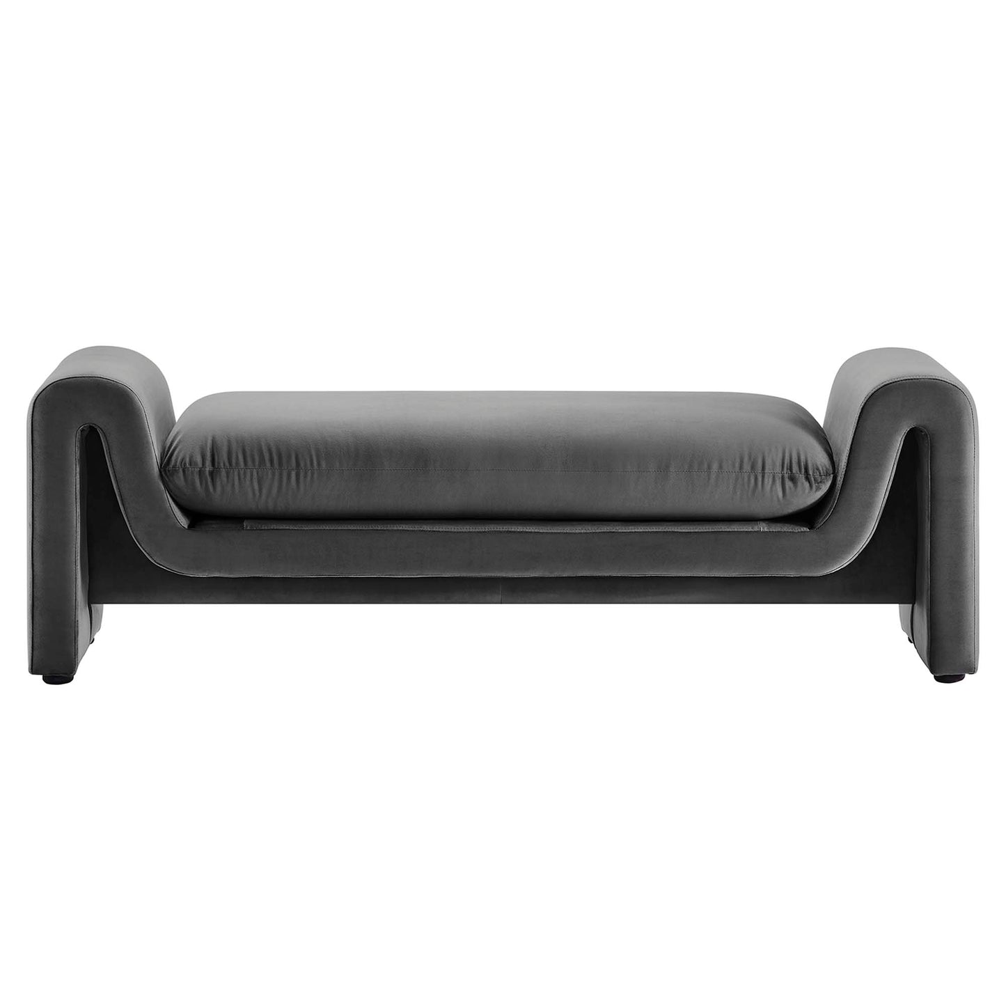 Waverly Performance Velvet Bench by Modway EEI-6380-GRY