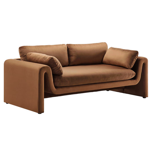 Waverly Performance Velvet Sofa by Modway EEI-6382-BRN