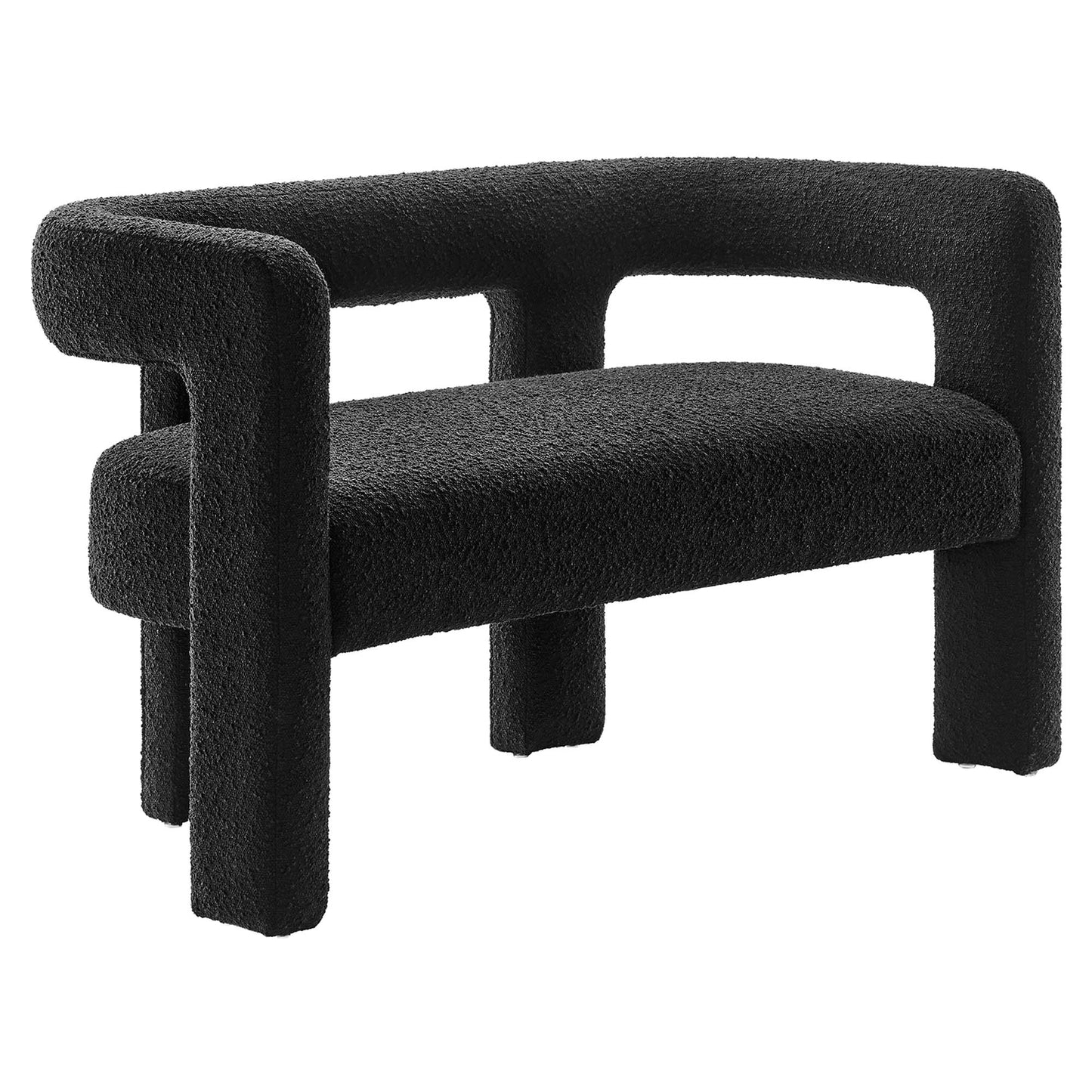 Kayla Boucle Upholstered Loveseat by Modway EEI-6477-BLK