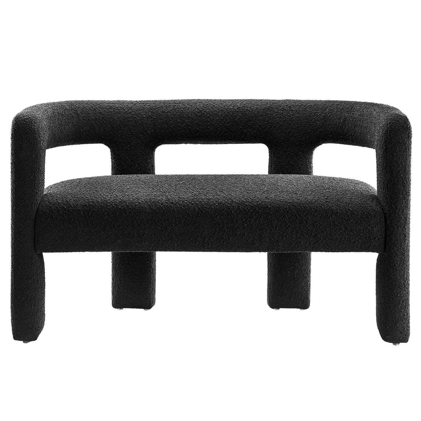 Kayla Boucle Upholstered Loveseat by Modway EEI-6477-BLK