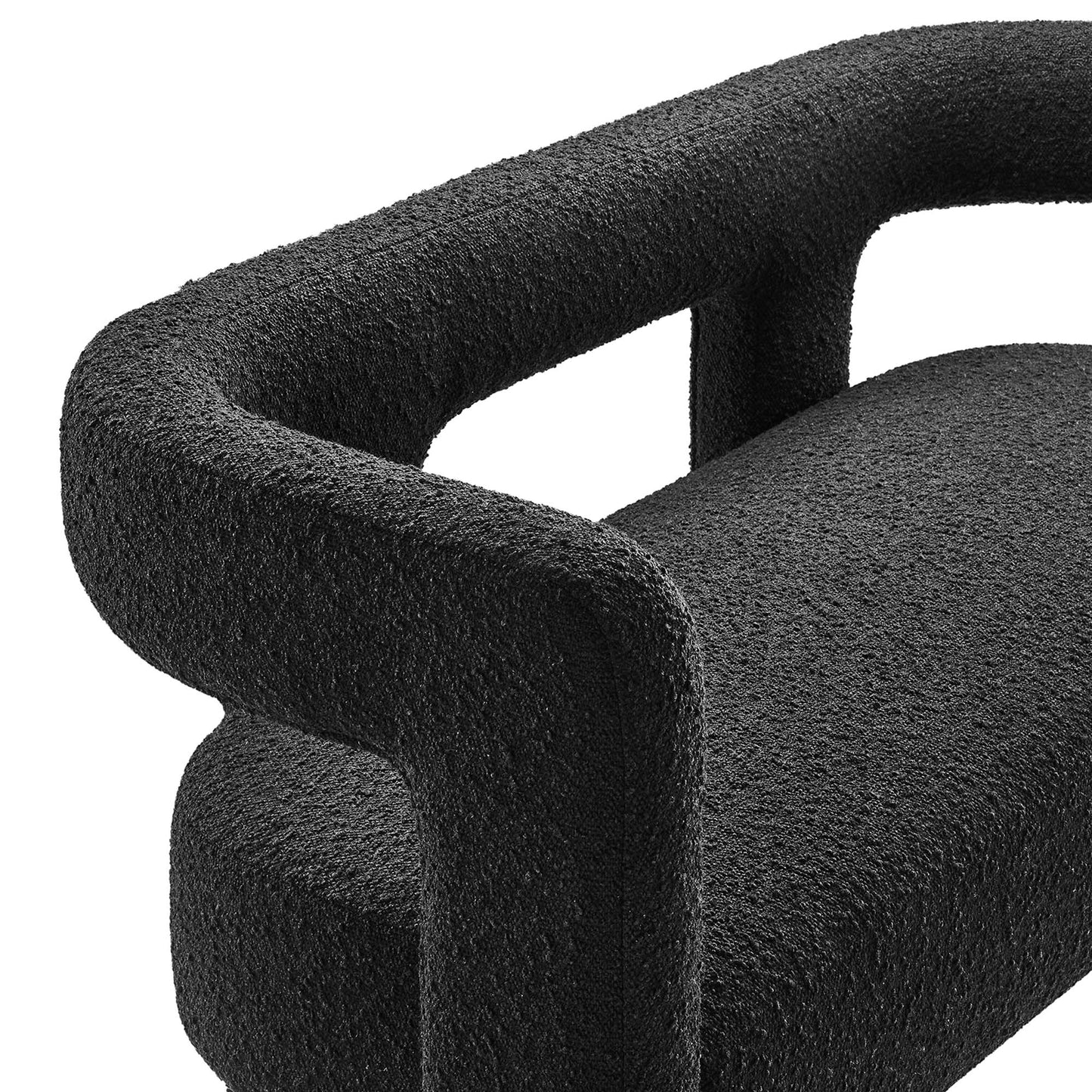 Kayla Boucle Upholstered Loveseat by Modway EEI-6477-BLK