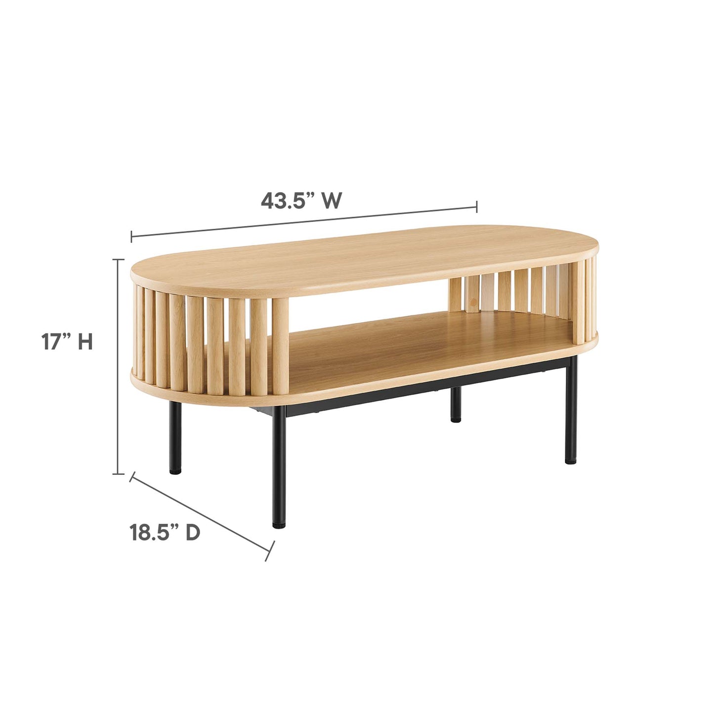 Fortitude Wood Coffee Table by Modway EEI-6525-OAK