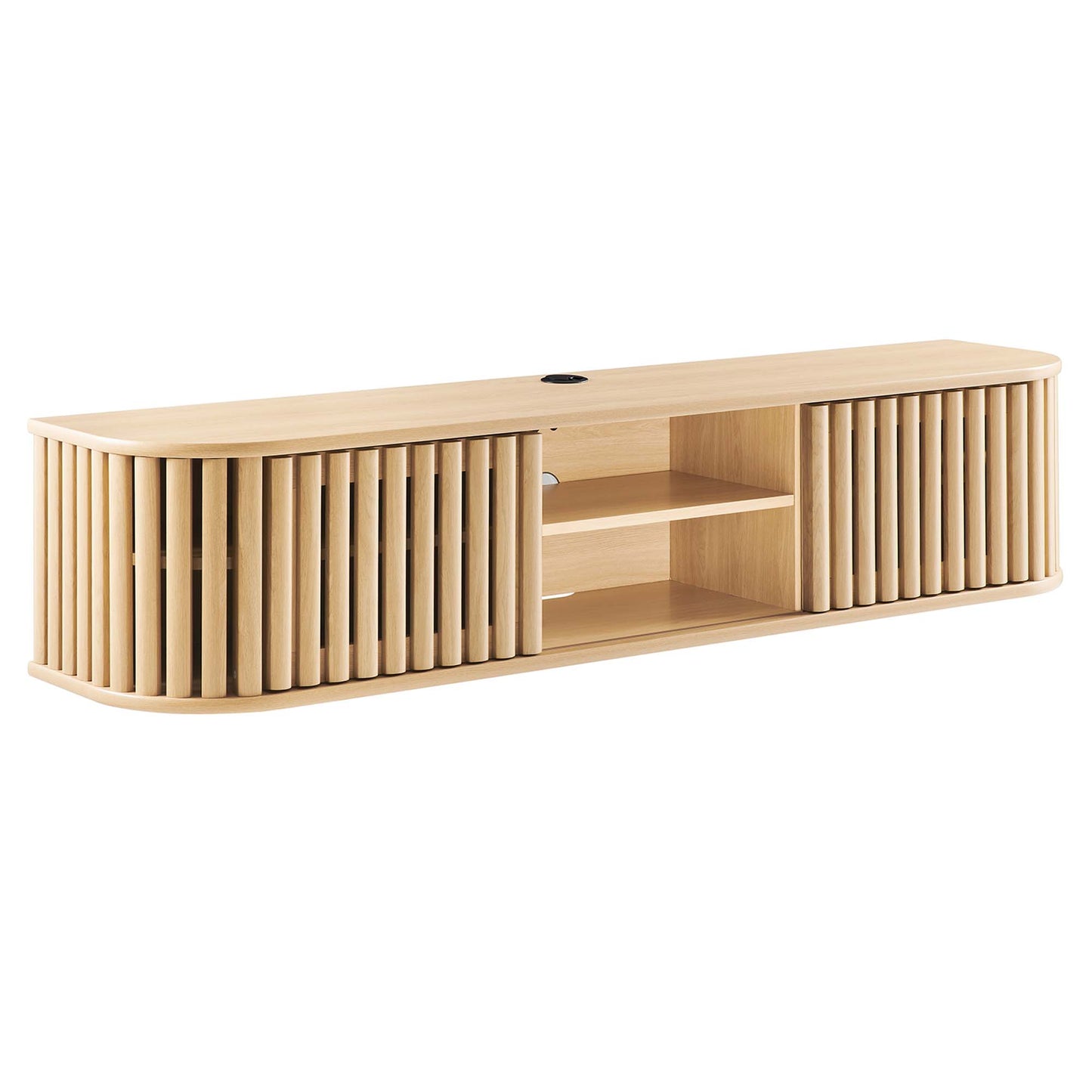 Fortitude 63" Wall-Mounted TV Stand by Modway EEI-6528-OAK