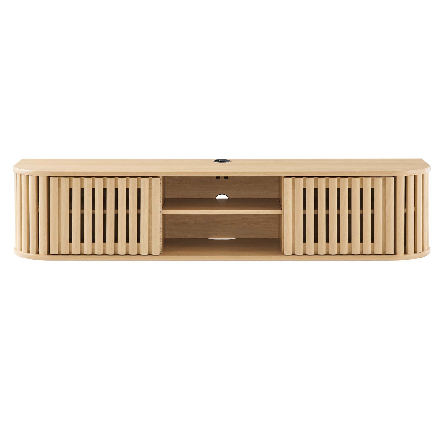 Fortitude 63" Wall-Mounted TV Stand by Modway EEI-6528-OAK