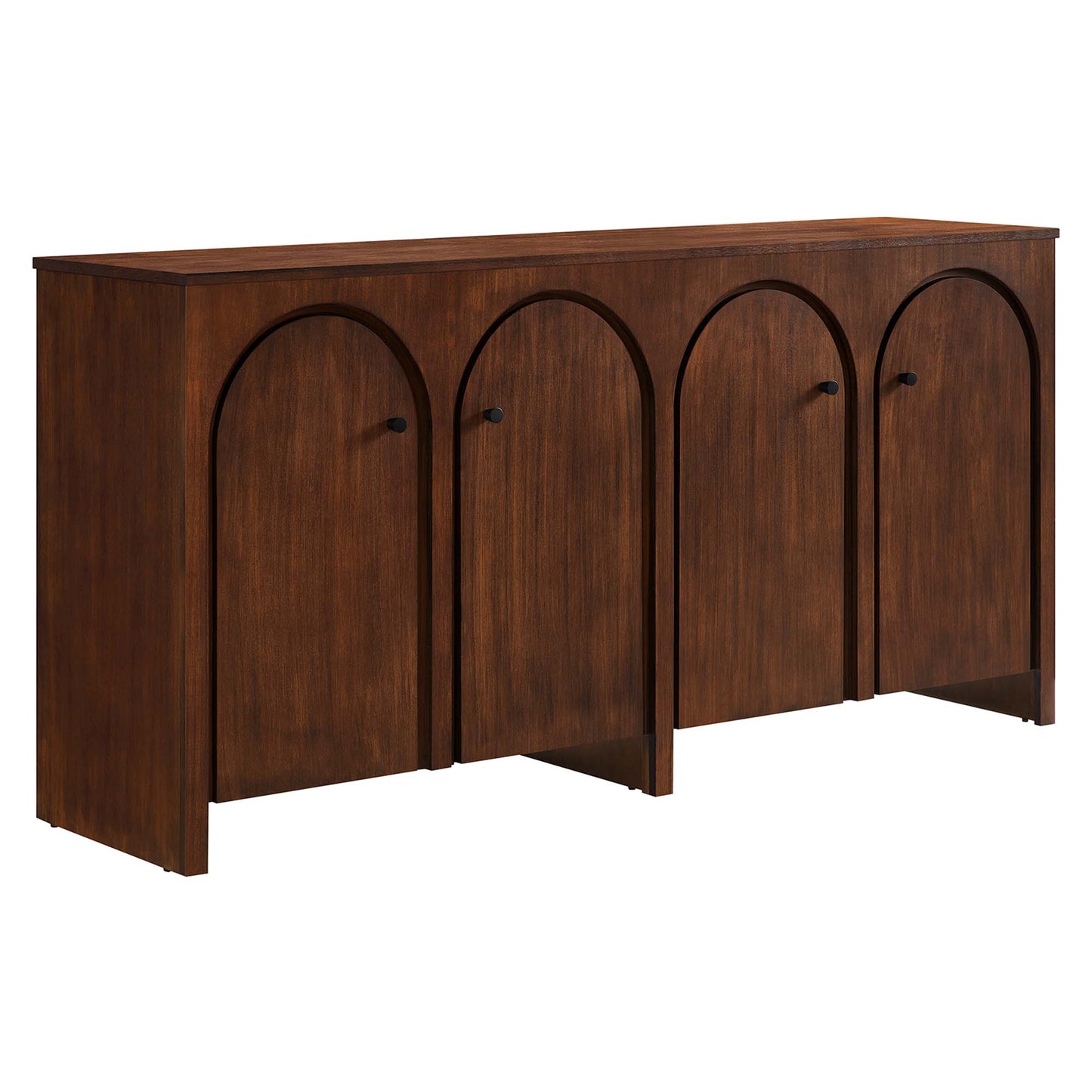 Appia Wood Grain 4-Door Sideboard Storage Cabinet by Modway EEI-6538-WAL