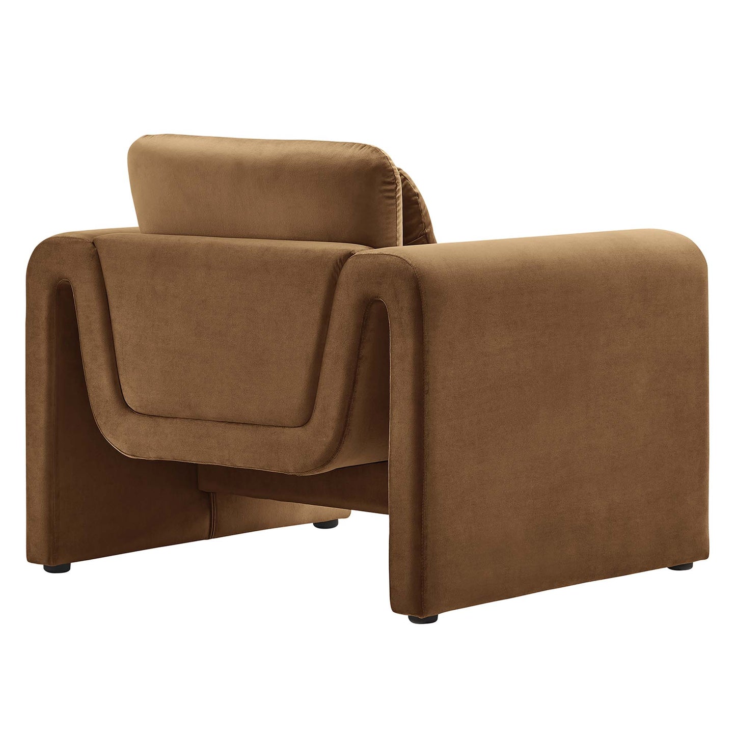 Waverly Performance Velvet Armchair by Modway EEI-6576-BRN