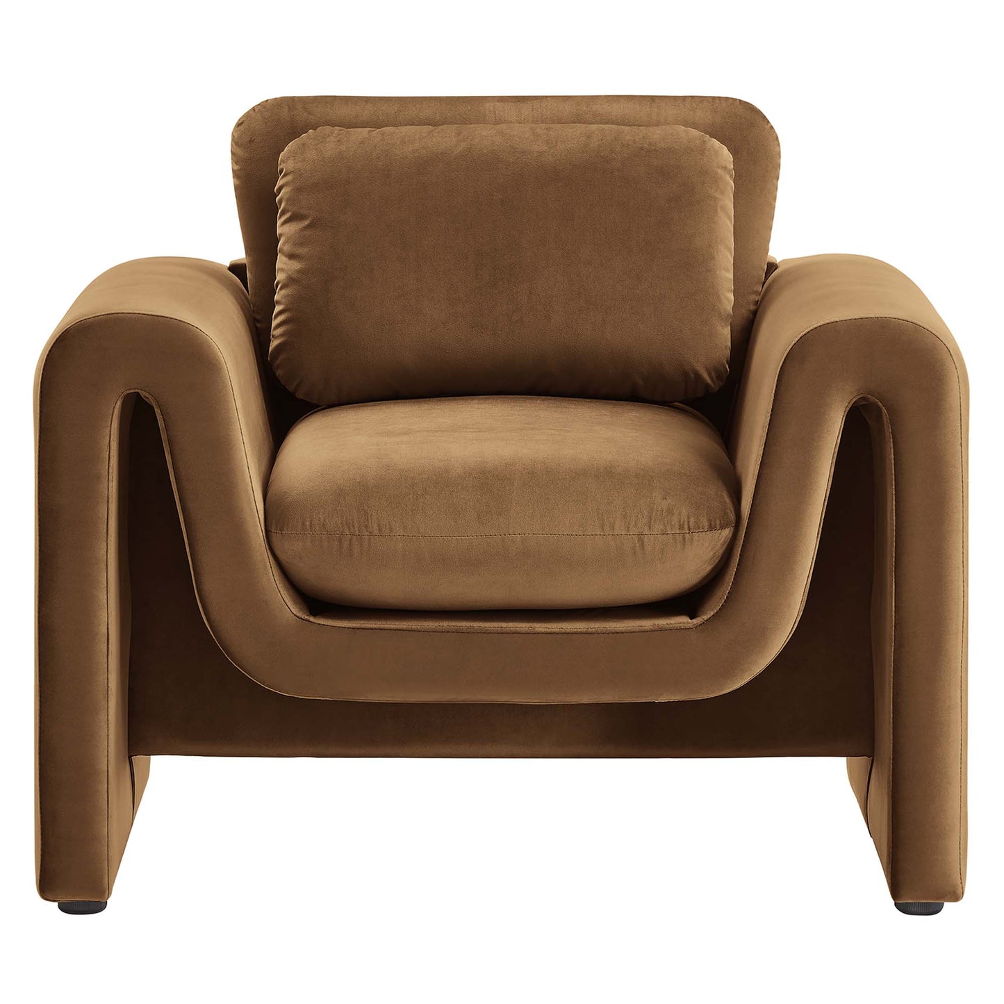 Waverly Performance Velvet Armchair by Modway EEI-6576-BRN