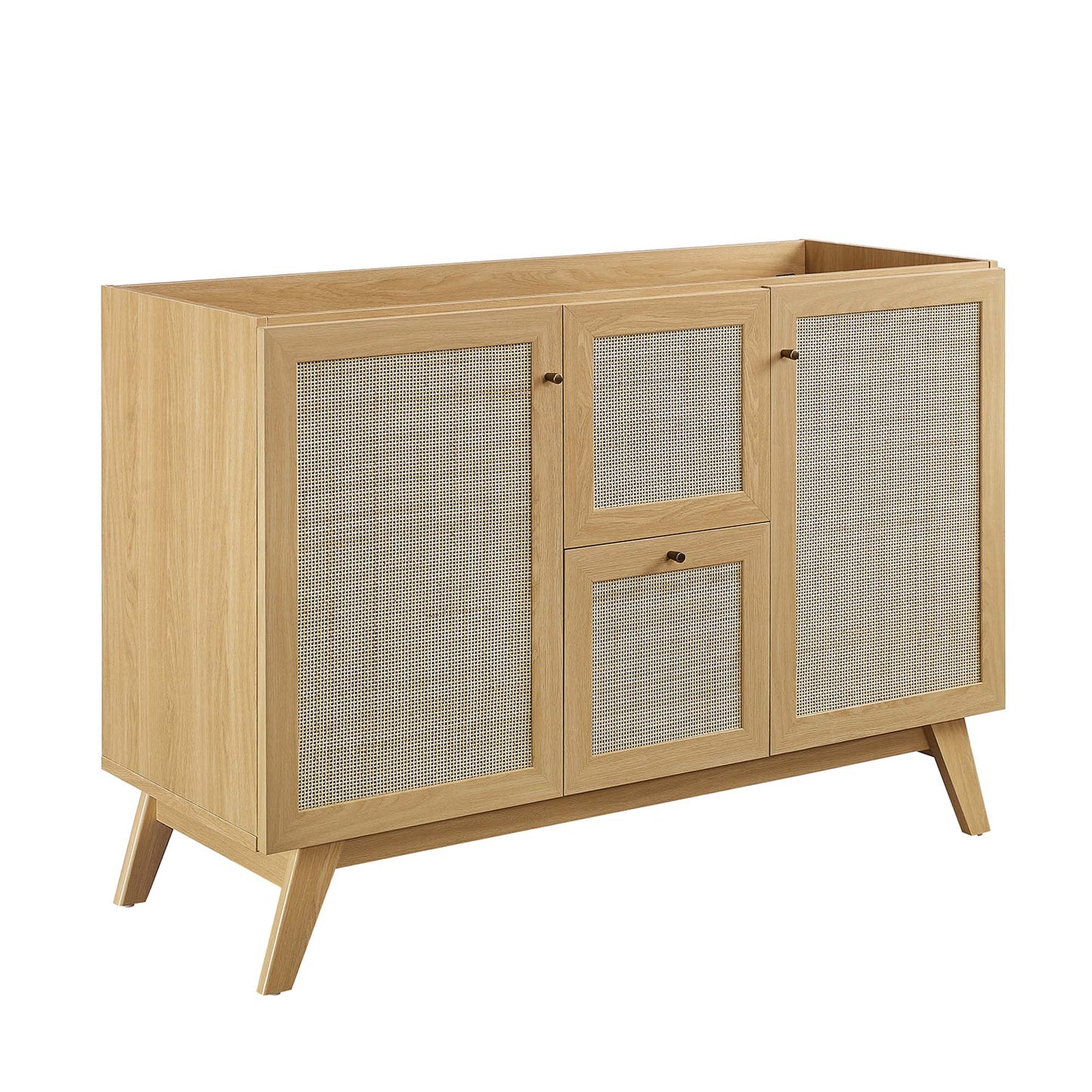 Soma 48” Single or Double Sink Compatible Bathroom Vanity Cabinet (Sink Basin Not Included) by Modway EEI-6589-OAK