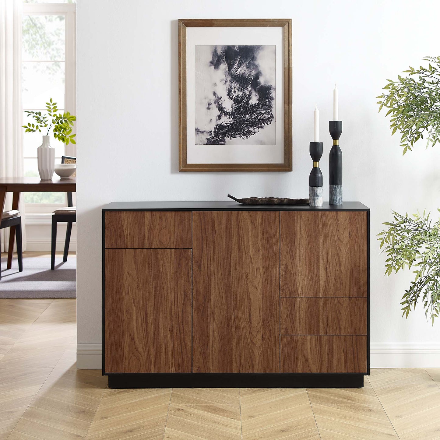 Holden 47” Sideboard by Modway EEI-6597-BLK-WAL