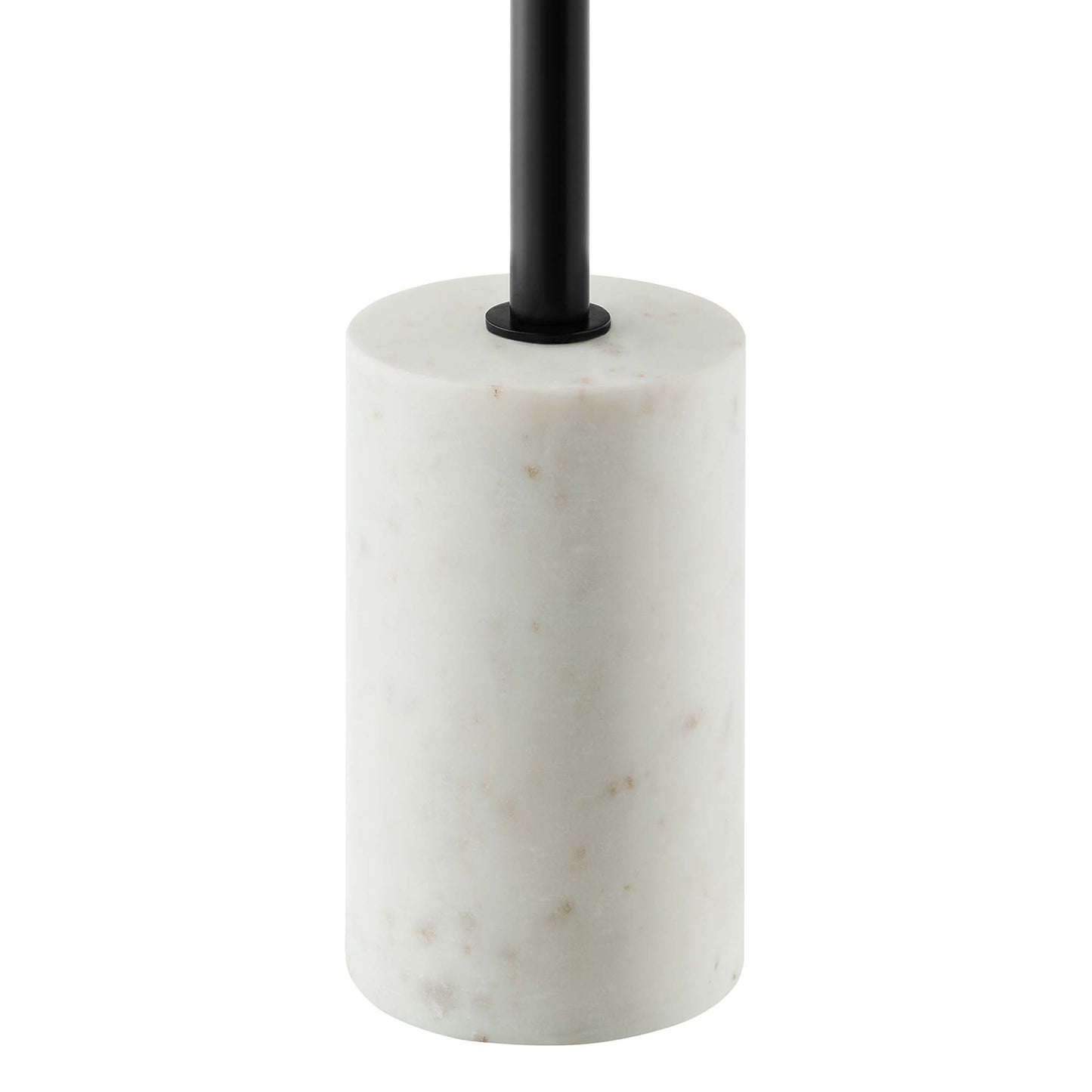Lyric Round Side Table by Modway EEI-6605-WHI-BLK