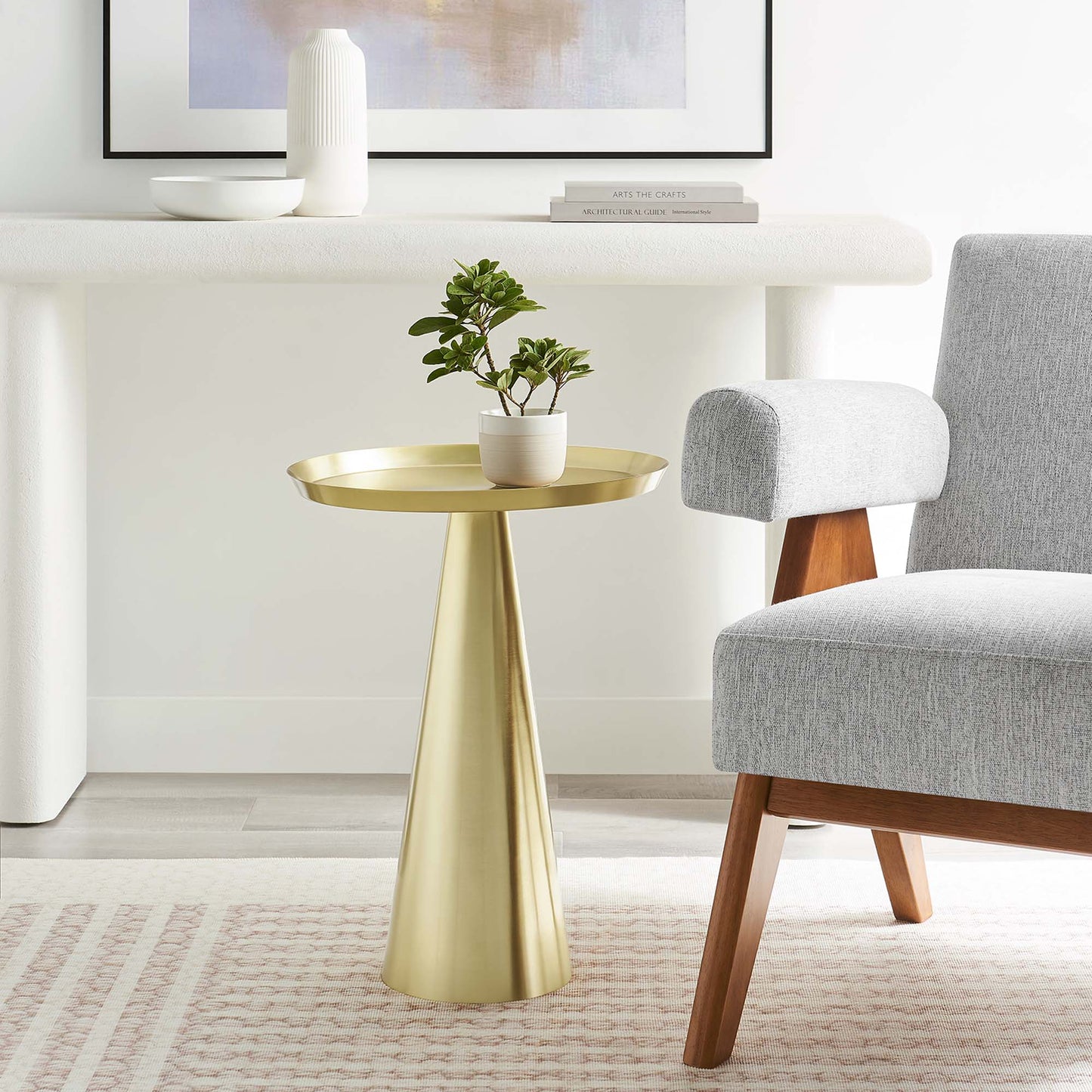 Maren Round Side Table by Modway EEI-6608-BRA