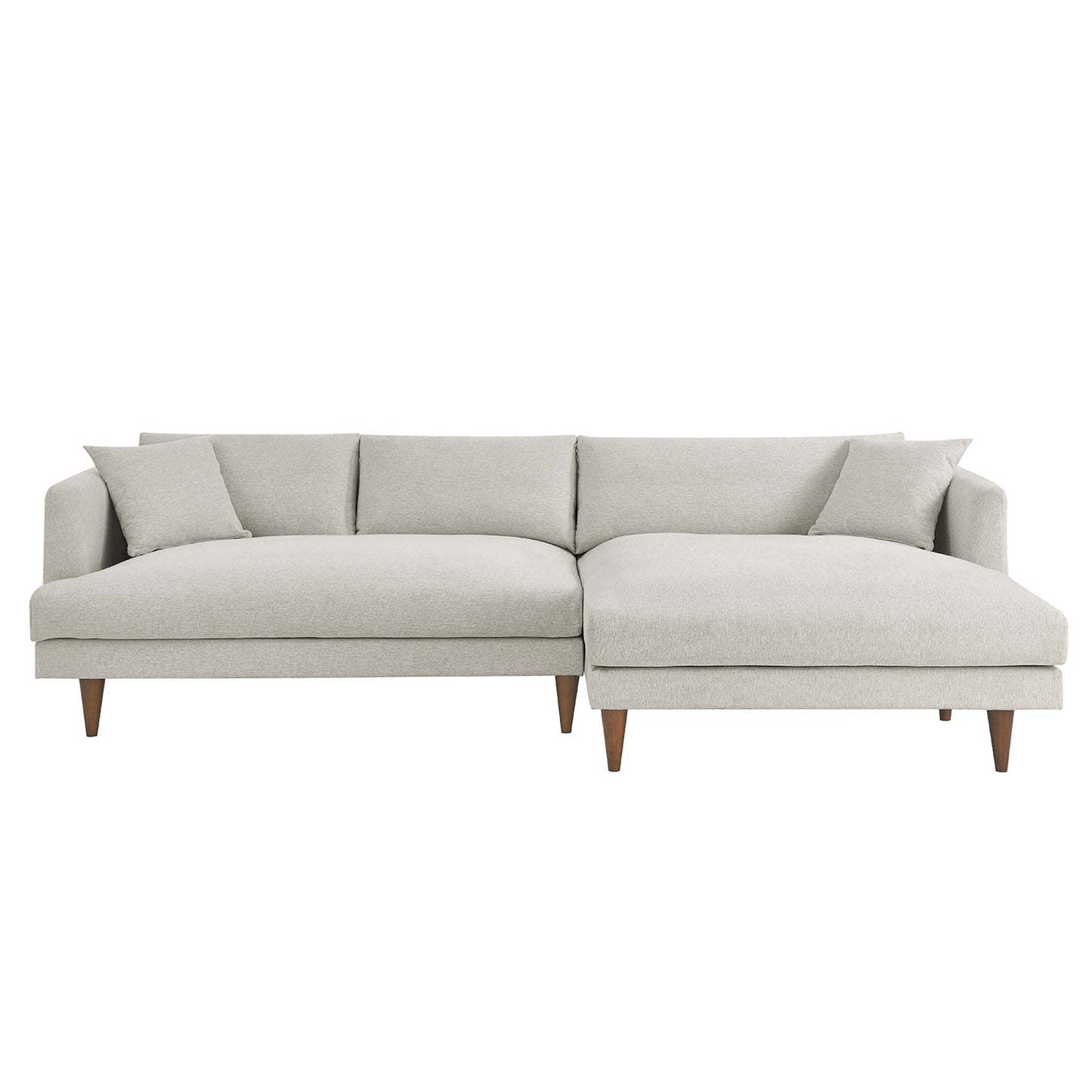 Zoya Right-Facing Down Filled Overstuffed Sectional Sofa by Modway EEI-6612-HEI