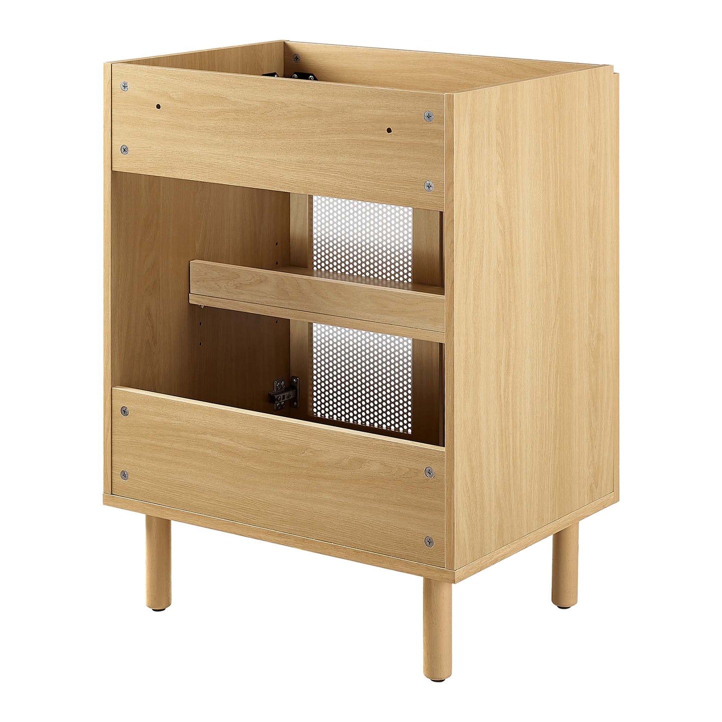Calla 24" Perforated Metal Bathroom Vanity Cabinet (Sink Basin Not Included) by Modway
