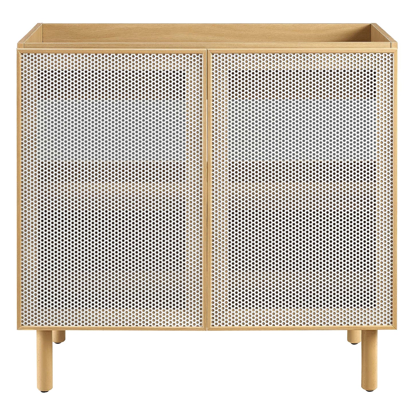 Calla 36" Perforated Metal Bathroom Vanity Cabinet (Sink Basin Not Included) by Modway