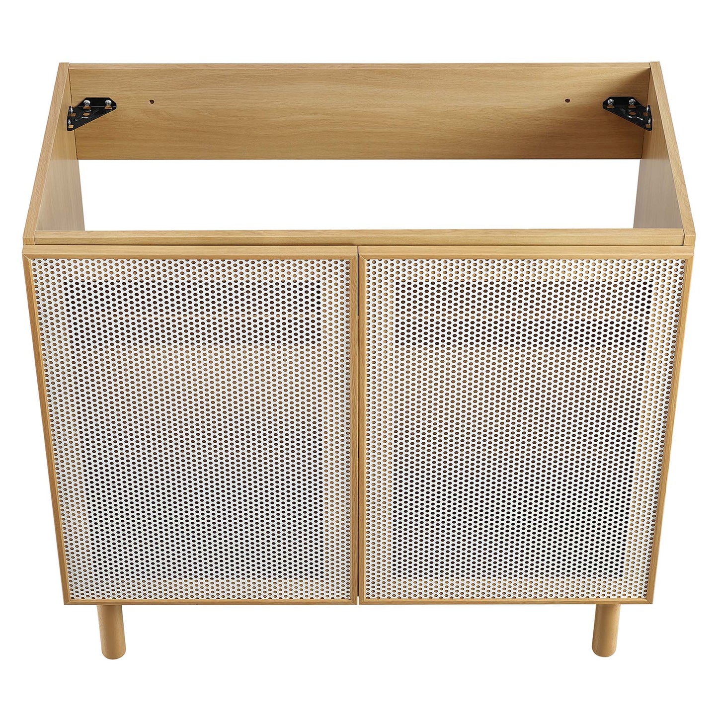 Calla 36" Perforated Metal Bathroom Vanity Cabinet (Sink Basin Not Included) by Modway