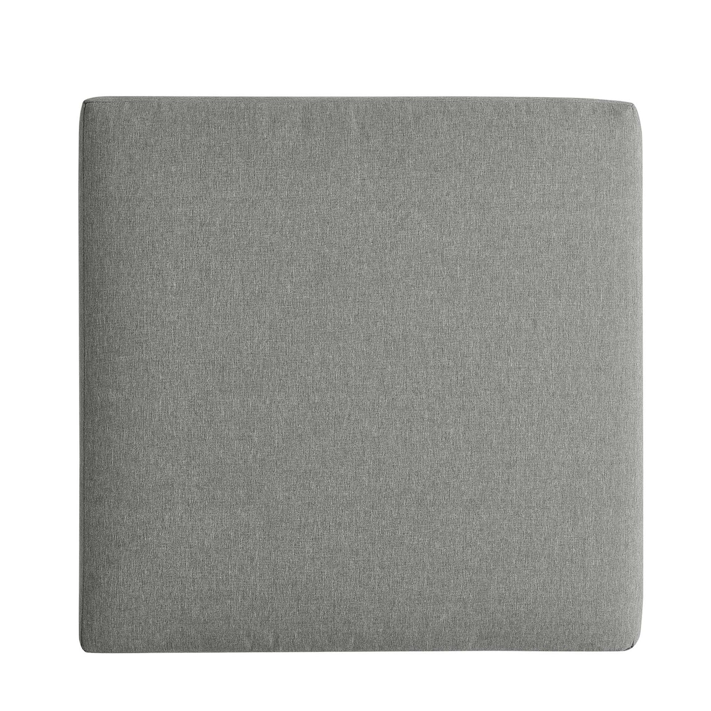 Tahoe Outdoor Patio Powder-Coated Aluminum Ottoman by Modway EEI-6627-GRY-GRY