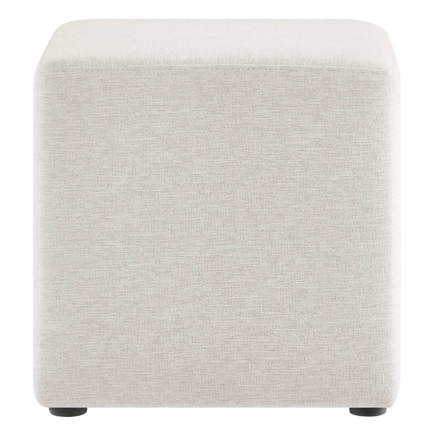 Callum 17" Square Woven Heathered Fabric Upholstered Ottoman by Modway EEI-6636-HEI