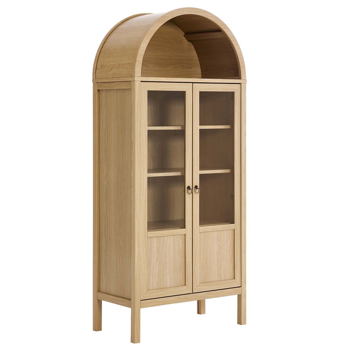 Tessa Tall Arched Storage Display Cabinet by Modway EEI-6638-OAK