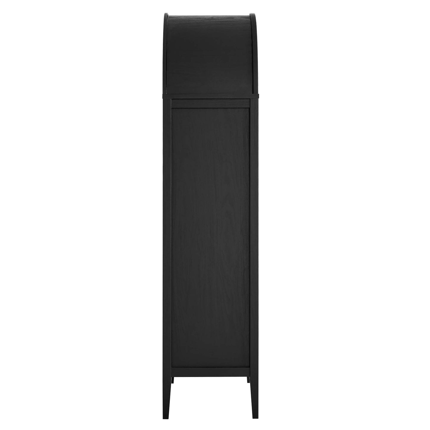 Nolan Tall Arched Storage Display Cabinet by Modway EEI-6639-BLK-OAK