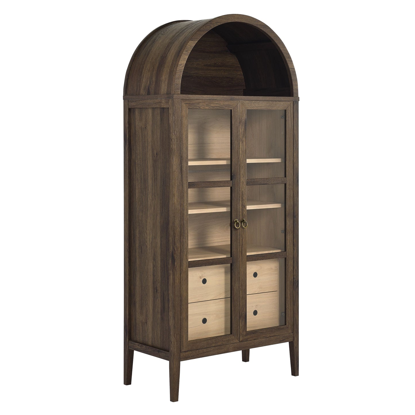 Nolan Tall Arched Storage Display Cabinet by Modway EEI-6639-WAL-HCK