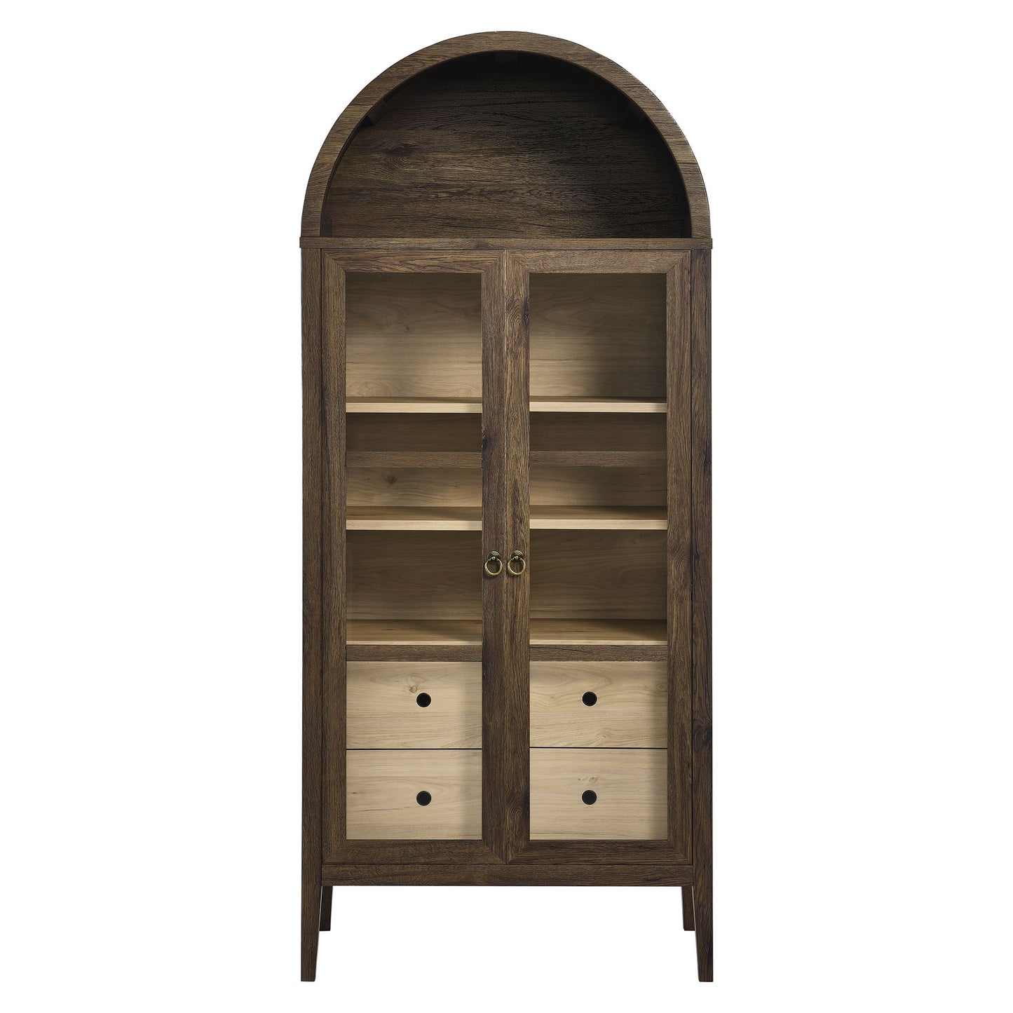 Nolan Tall Arched Storage Display Cabinet by Modway EEI-6639-WAL-HCK