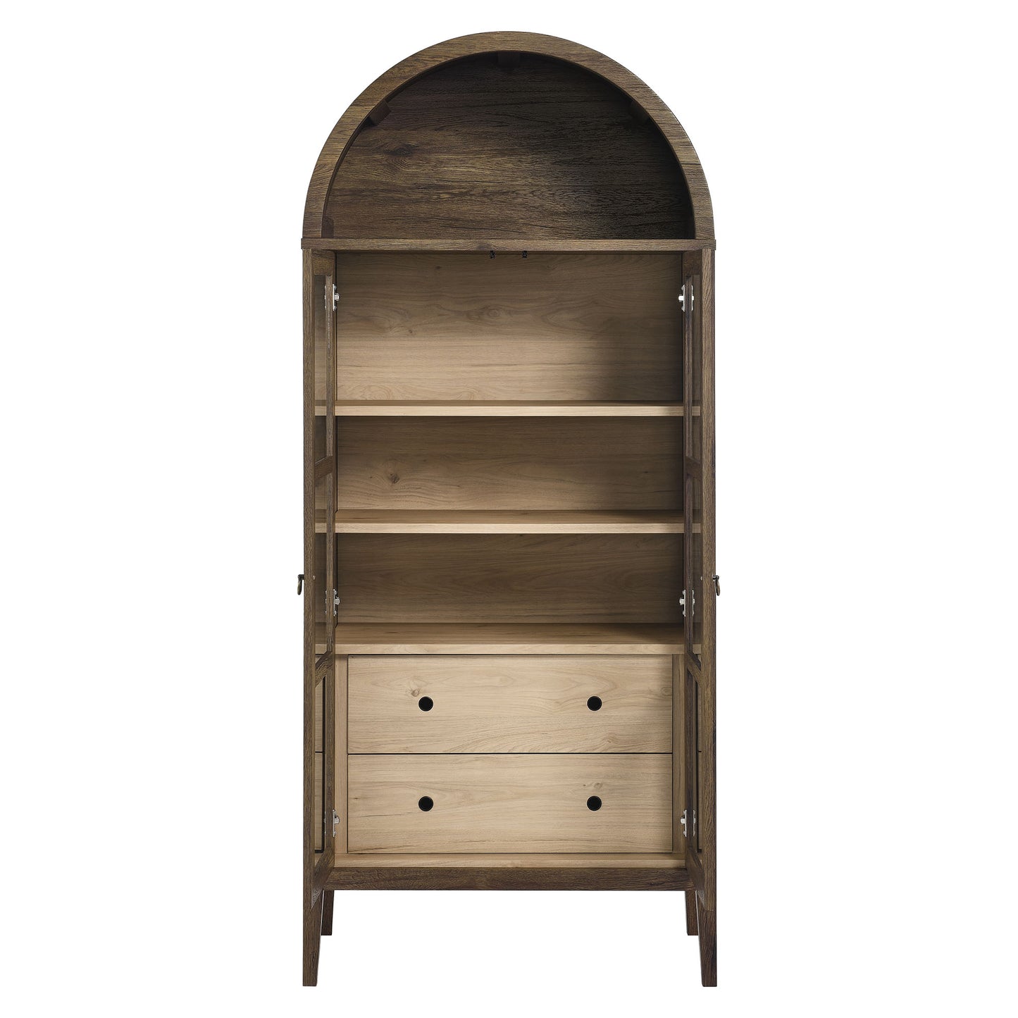 Nolan Tall Arched Storage Display Cabinet by Modway EEI-6639-WAL-HCK