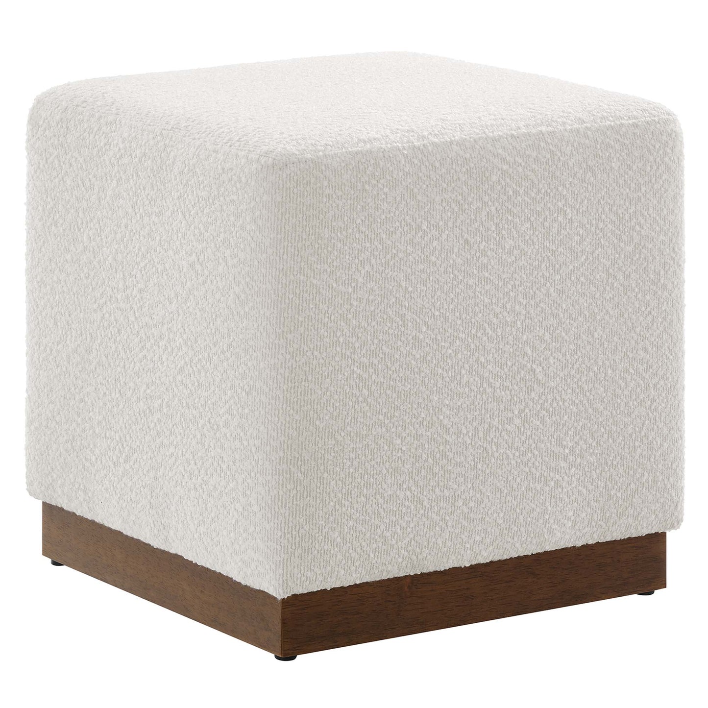 Tilden 17" Square Boucle Upholstered Ottoman by Modway EEI-6641-CLO-WAL