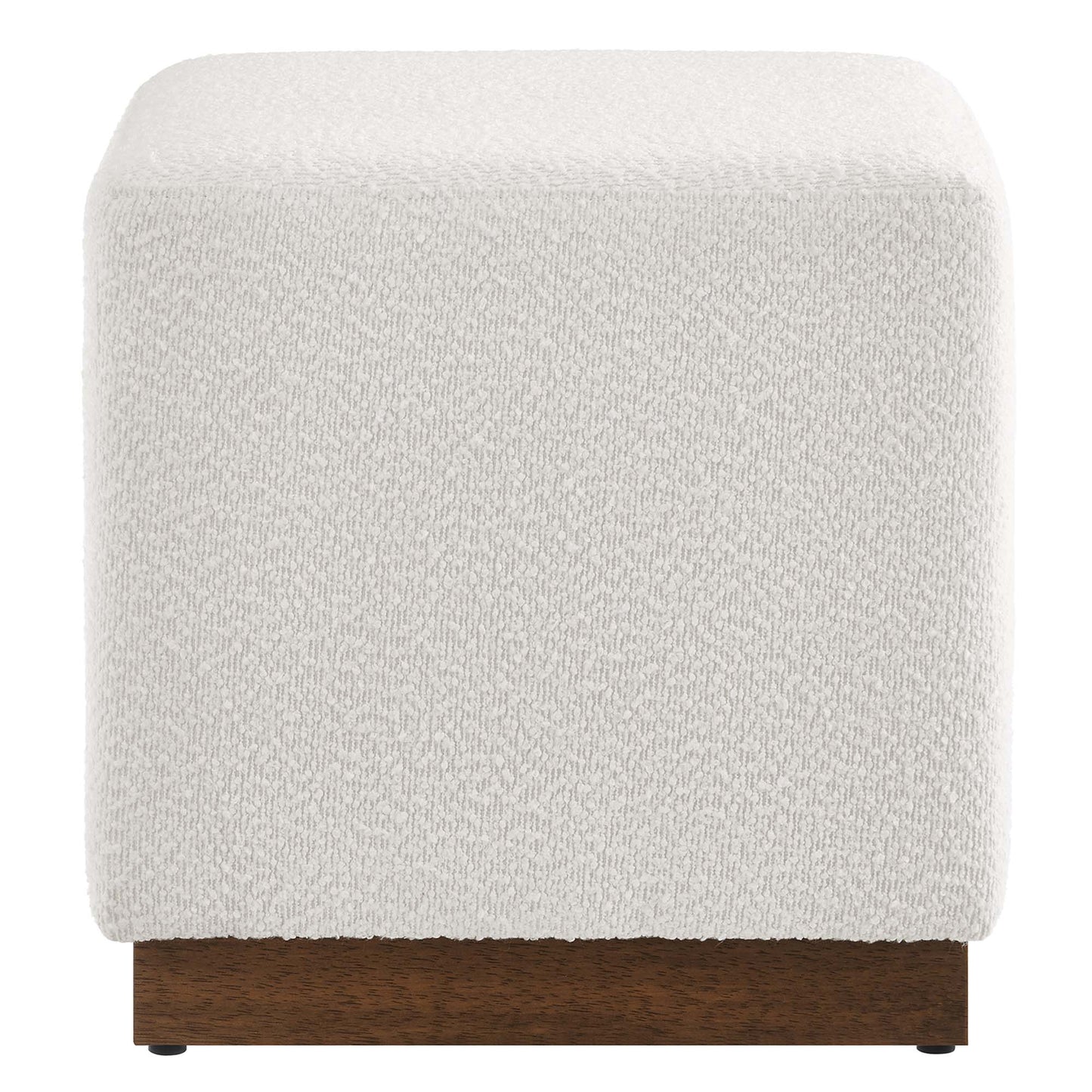 Tilden 17" Square Boucle Upholstered Ottoman by Modway EEI-6641-CLO-WAL