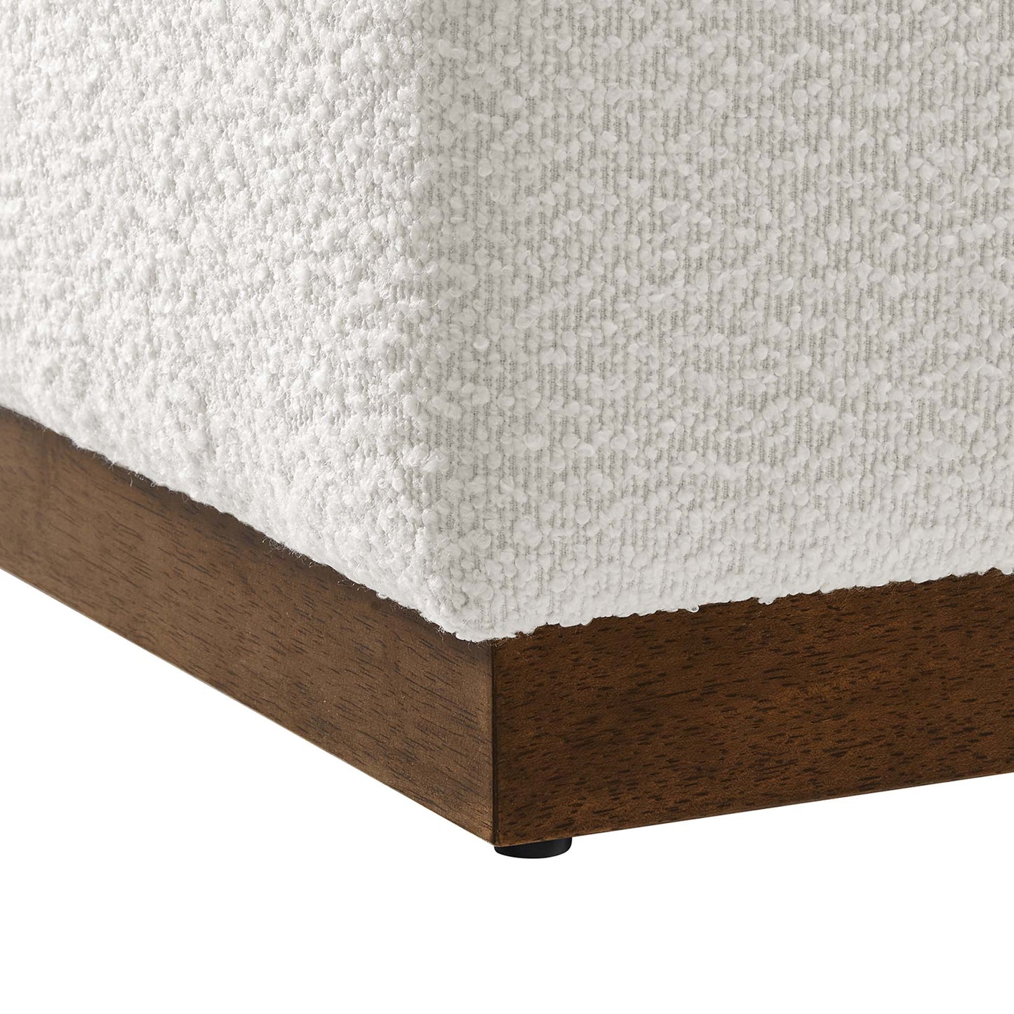 Tilden 17" Square Boucle Upholstered Ottoman by Modway EEI-6641-CLO-WAL