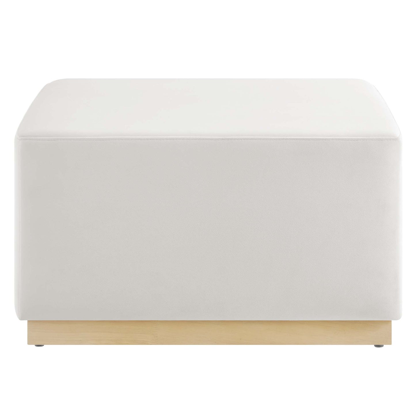Tilden Large 28" Square Performance Velvet Upholstered Ottoman by Modway