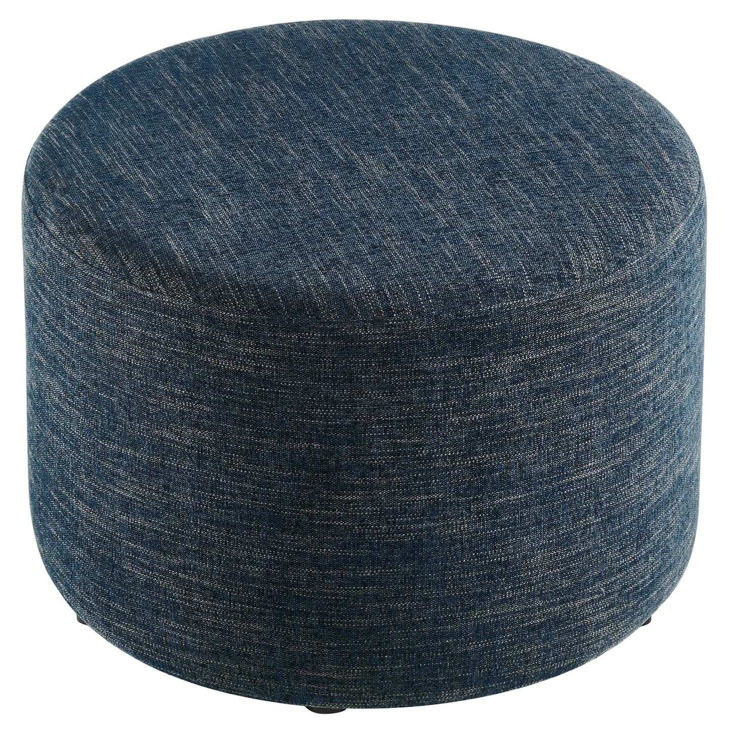 Callum Large 23" Round Woven Heathered Fabric Upholstered Ottoman by Modway