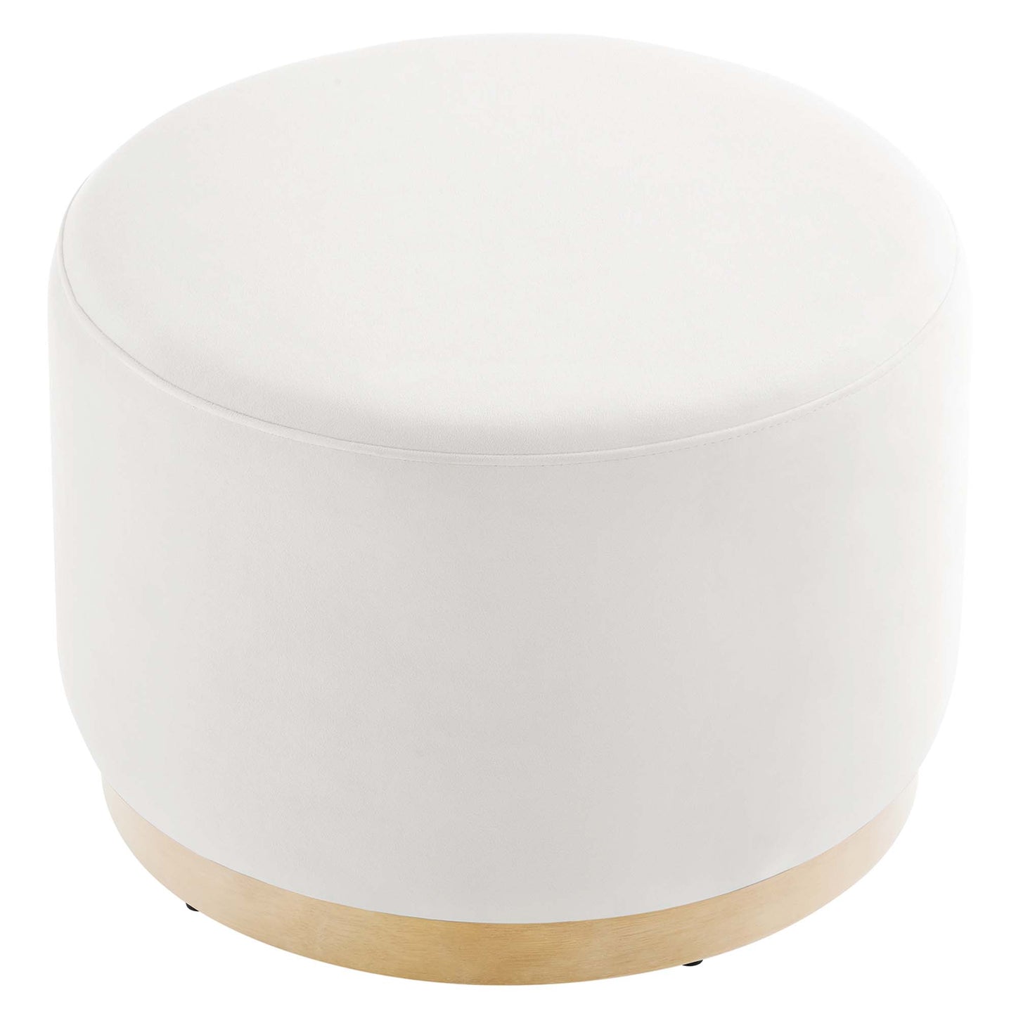 Tilden Large 23" Round Performance Velvet Upholstered Ottoman by Modway