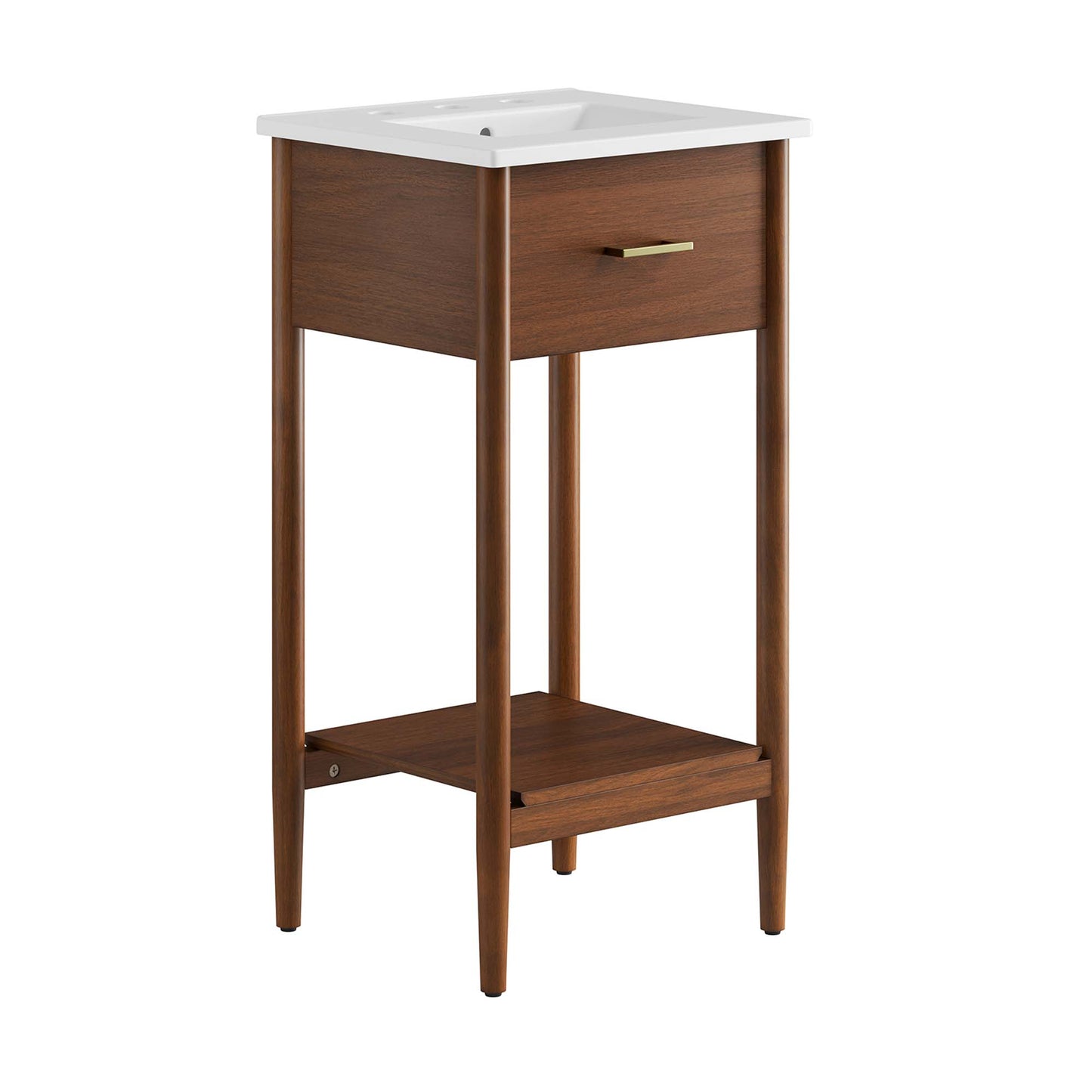 Zaire 18" Bathroom Vanity by Modway EEI-6658-WAL-WHI