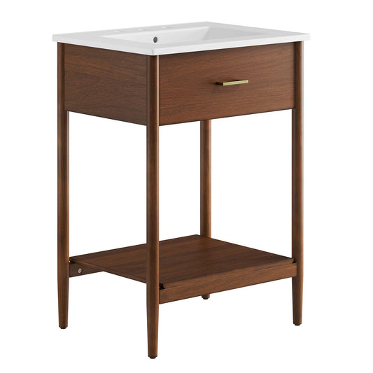 Zaire 24" Bathroom Vanity by Modway EEI-6660-WAL-WHI