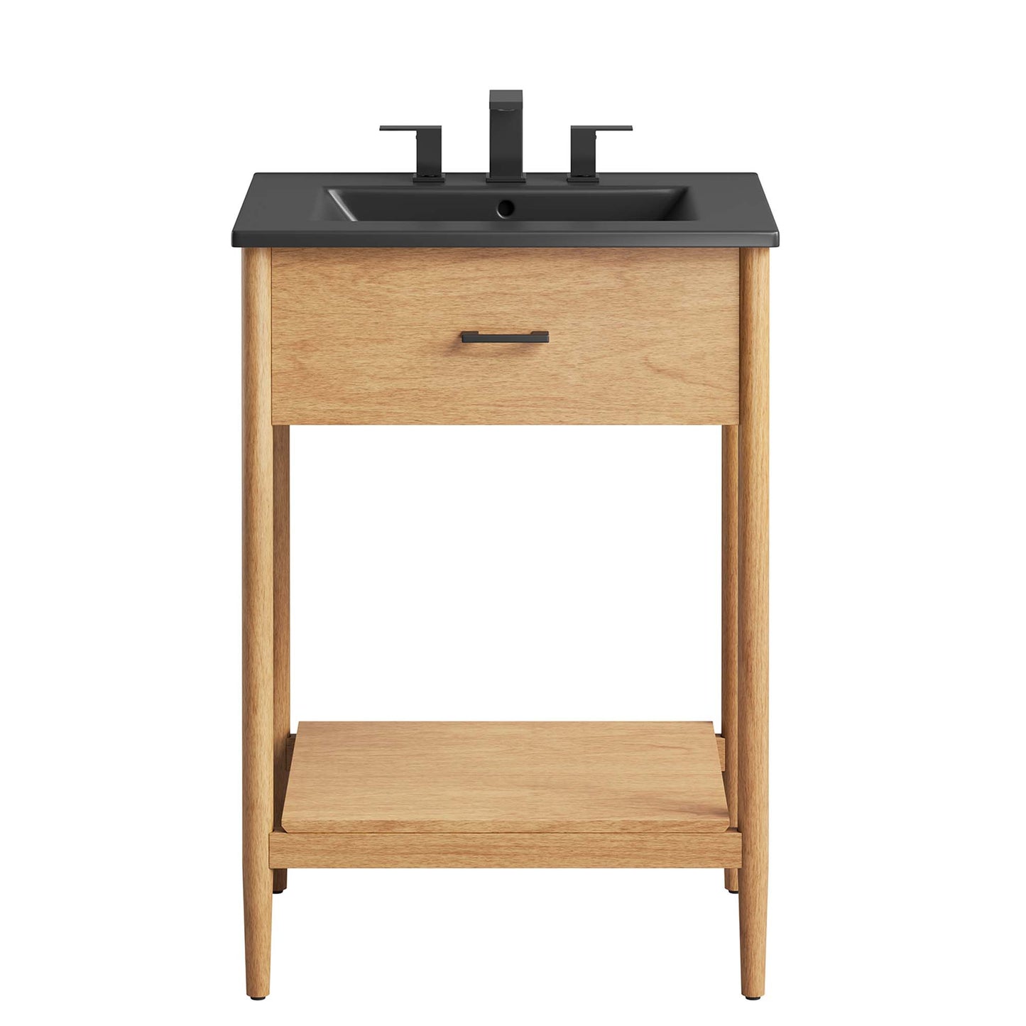 Zaire 24" Bathroom Vanity by Modway EEI-6661-NAT-BLK