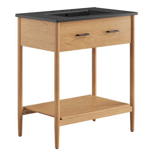 Zaire 30" Bathroom Vanity by Modway EEI-6663-NAT-BLK