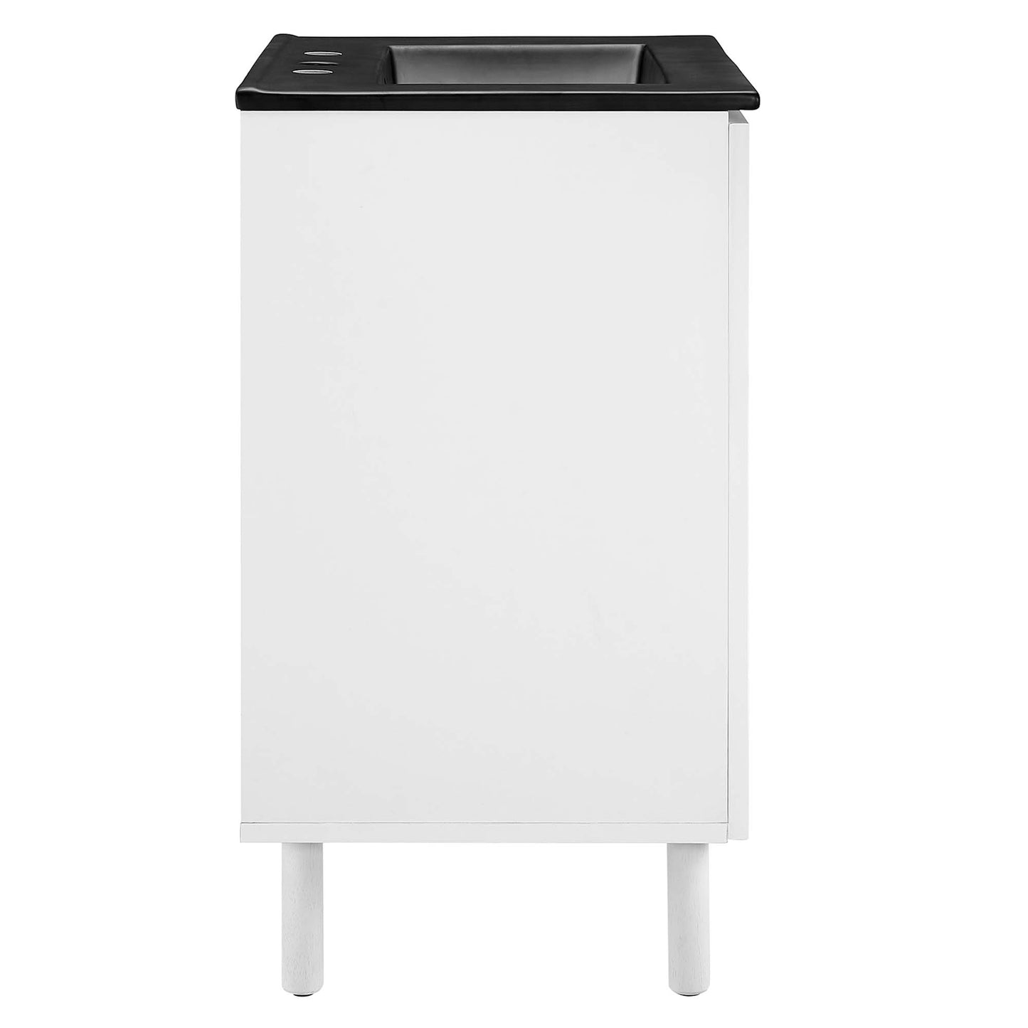 Calla 24" Perforated Metal Bathroom Vanity by Modway EEI-6679-BLK-WHI